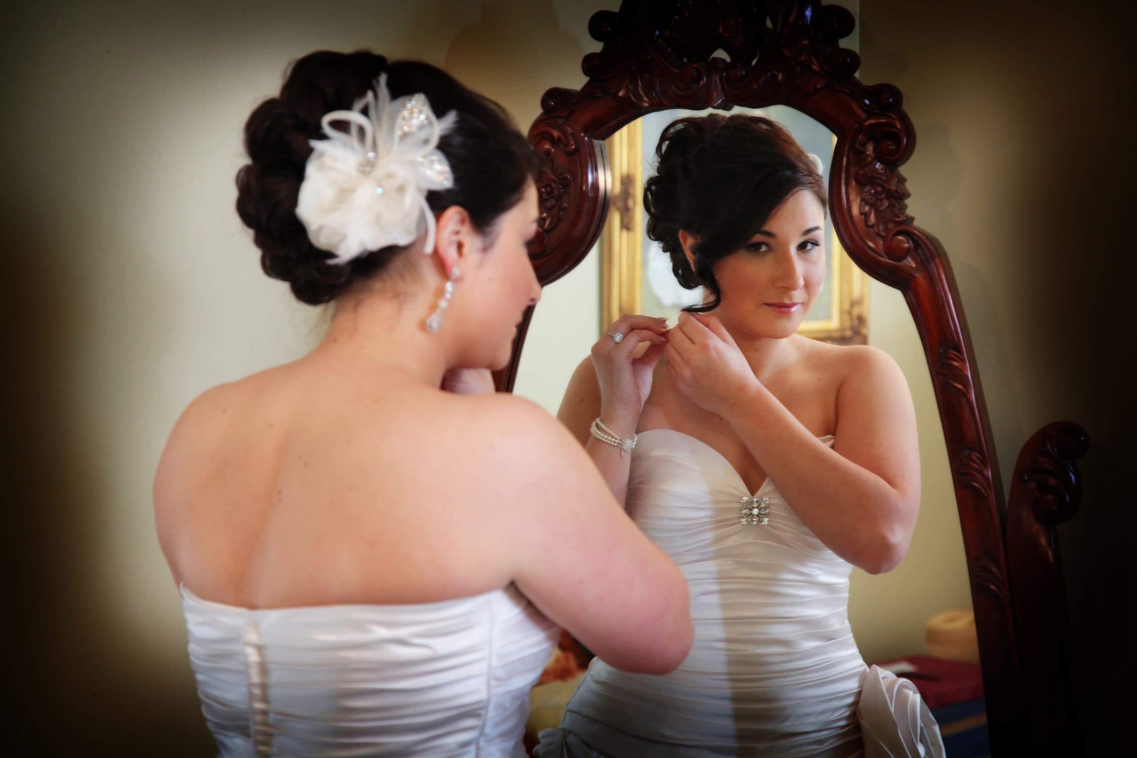 Bridal suite preparation at The Commons 1854