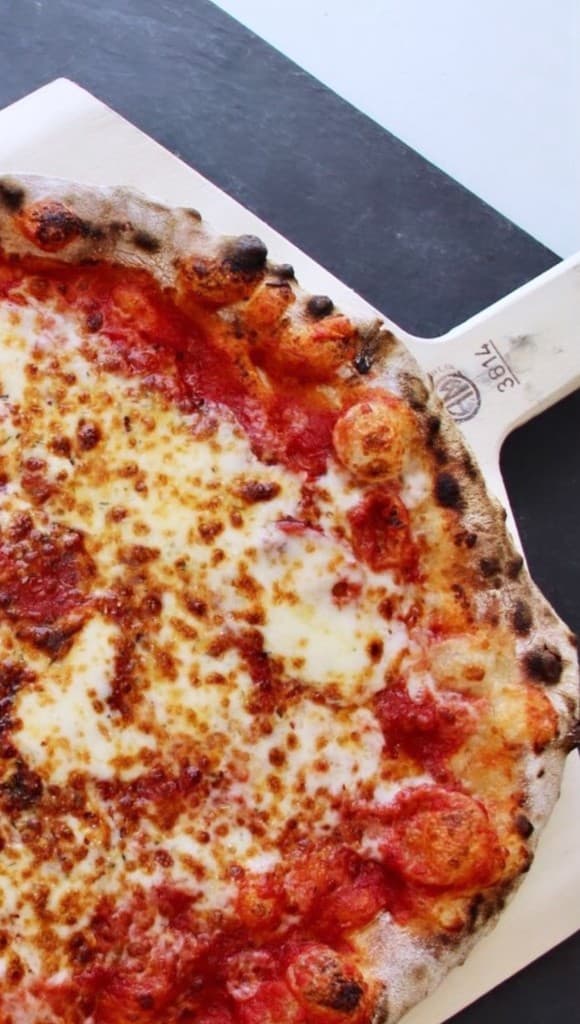 Brick oven pizza station