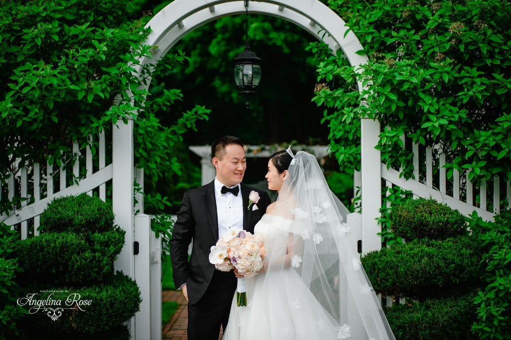 Garden ceremony at The Commons 1854 pergola